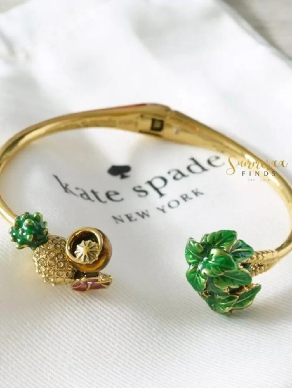 Kate Spade Hawaii Exclusive Open Hinged Cuff Bracelet